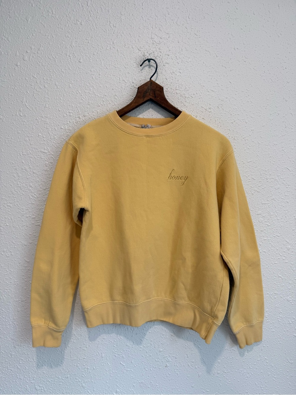 John galt honey yellow crewneck sweatshirt brandy Melville